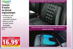 Norma Coussin d'assise ou dorsal ergonomique offre