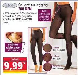 Norma Elle Nor Collant ou legging 200 DEN offre
