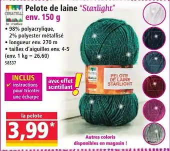 Norma Pelote de laine "Starlight" offre