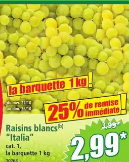 Norma Raisins blancs Italia offre