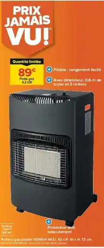 Castorama Poêle à gaz pliable offre