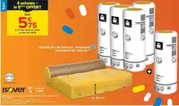 Castorama Rouleau de laine de verre supralaine 5,40 x 1,20 m ép. 200 mm r. 5 m²k/w offre