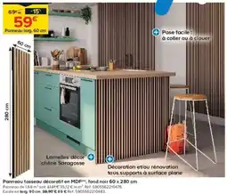 Castorama Panneau tasseau décoratif en MDF offre