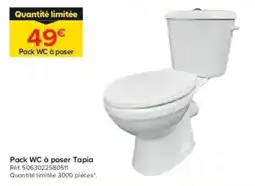 Castorama Pack WC à poser Tapia offre