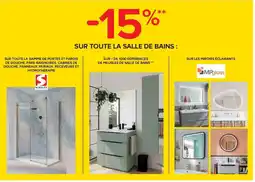 Castorama SUR TOUTE LA SALLE DE BAINS offre