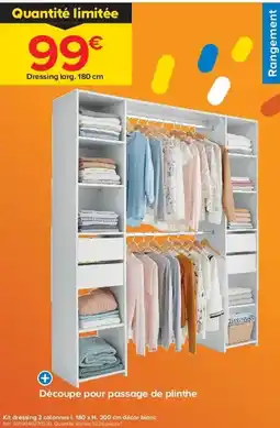 Castorama Kit dressing 2 colonnes offre