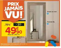 Castorama Miroir Gubbi décor chêne Dada Art offre