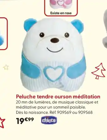 La Grande Récré Peluche tendre ourson méditation offre