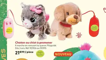 La Grande Récré Chaton ou chiot à promener offre