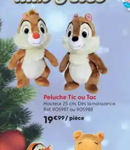 La Grande Récré Peluche Tic ou Tac offre