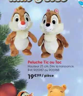 La Grande Récré Peluche Tic ou Tac offre