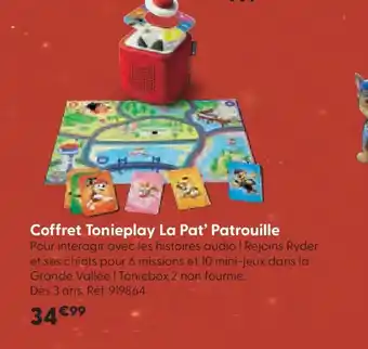 La Grande Récré Coffret Tonieplay La Pat' Patrouille offre