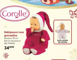 La Grande Récré COROLLE Babipouce rose grenadine offre