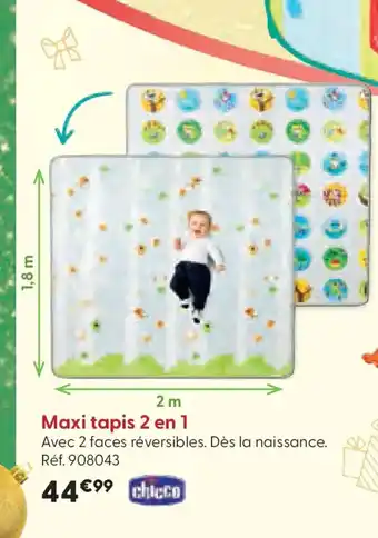 La Grande Récré CHICCO Maxi tapis 2 en 1 offre