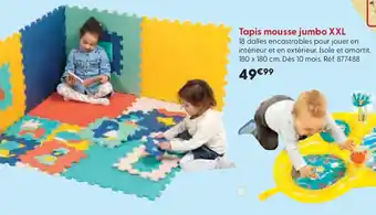La Grande Récré Tapis mousse jumbo XXL offre