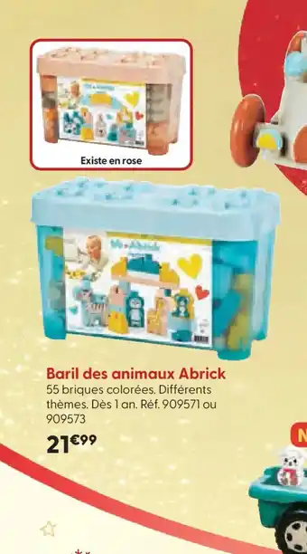 La Grande Récré Baril des animaux Abrick offre