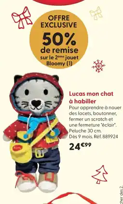 La Grande Récré Lucas mon chat à habiller offre
