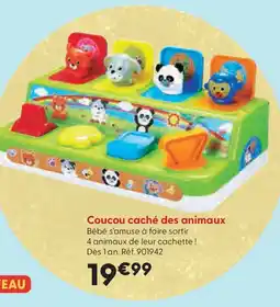 La Grande Récré Coucou caché des animaux offre