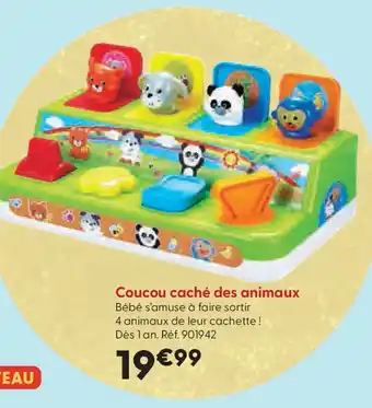 La Grande Récré Coucou caché des animaux offre