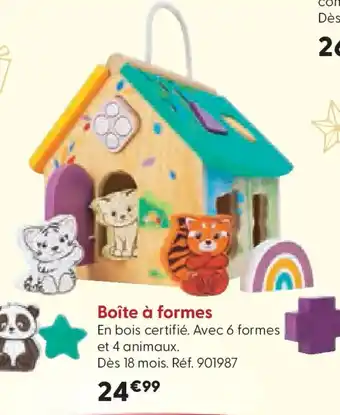 La Grande Récré Boîte à formes offre
