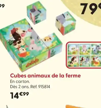La Grande Récré Cubes animaux de la ferme offre