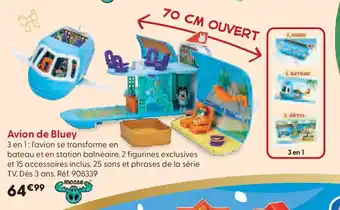 La Grande Récré Avion de Bluey offre