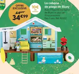 La Grande Récré La cabane de plage de Bluey offre