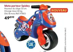 La Grande Récré Moto porteur Spidey offre