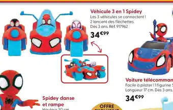 La Grande Récré Véhicule 3 en 1 Spidey offre