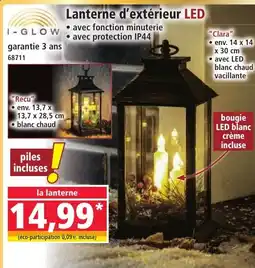 Norma I-GLOW Lanterne d'extérieur LED offre