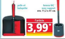 Norma pelle et balayette, brosse WC avec support offre