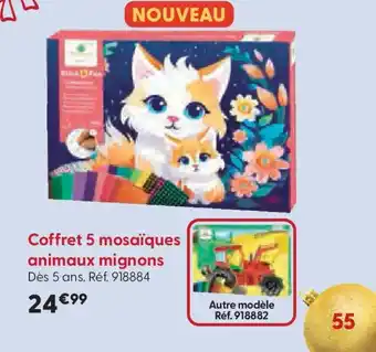 La Grande Récré Coffret 5 mosaïques animaux mignons offre