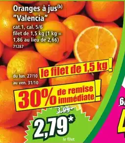 Norma Oranges à jus valencia offre