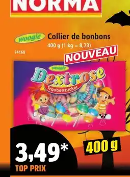Norma Woogle collier de bonbons offre
