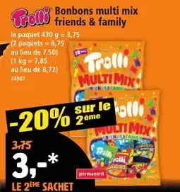 Norma Trolli Bonbons multi mix friends & family offre