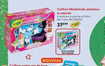 La Grande Récré Coffret Washimals animaux à colorier offre