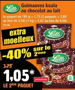 Norma Guimauves koala au chocolat au lait offre