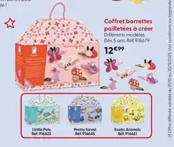 La Grande Récré Coffret barrettes pailletées à créer offre
