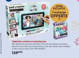 La Grande Récré Tablette créative instantanée offre