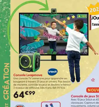 La Grande Récré VTECH Console Leapmove offre