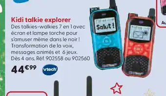 La Grande Récré VTECH Kidi talkie explorer offre