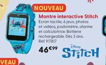 La Grande Récré Montre interactive Stitch offre