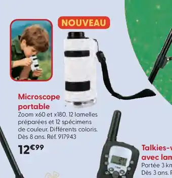 La Grande Récré Microscope portable offre