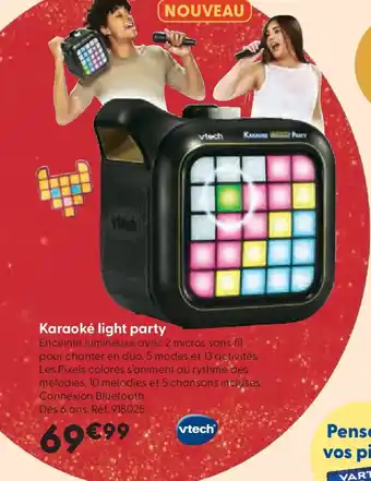 La Grande Récré VTECH Karaoké light party offre