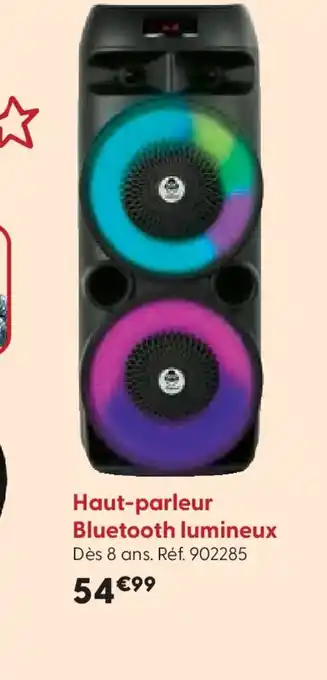 La Grande Récré Haut-parleur Bluetooth lumineux offre