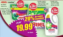Norma ARIEL Lessive offre