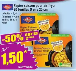 Norma Albal Papier cuisson pour air fryer 20 feuilles offre