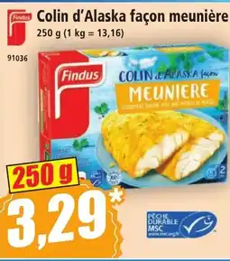 Norma Colin d'Alaska façon meunière offre