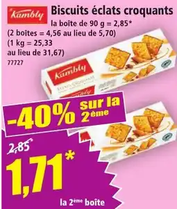 Norma Biscuits éclats croquants offre