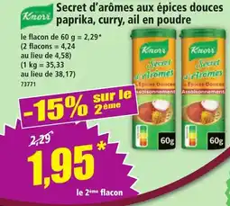 Norma Secret d'arômes aux épices douces paprika, curry, ail en poudre offre